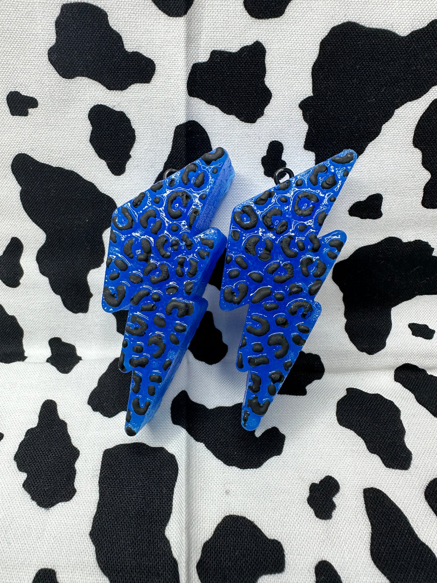 Leopard Lightning Bolt Vent Clip Set